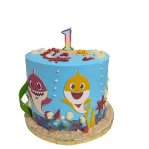Baby Shark Theme Cake