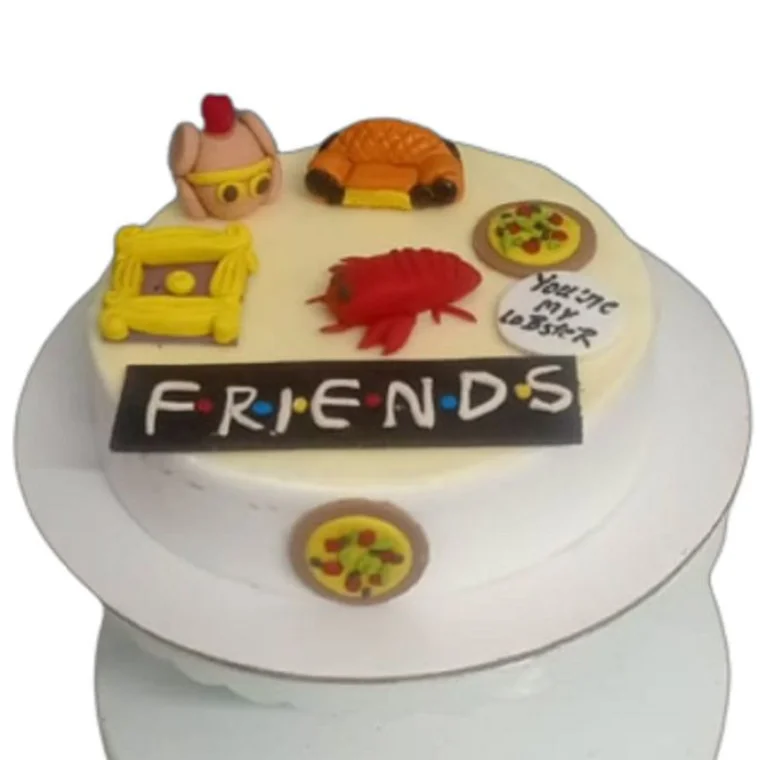 Friends theme cake