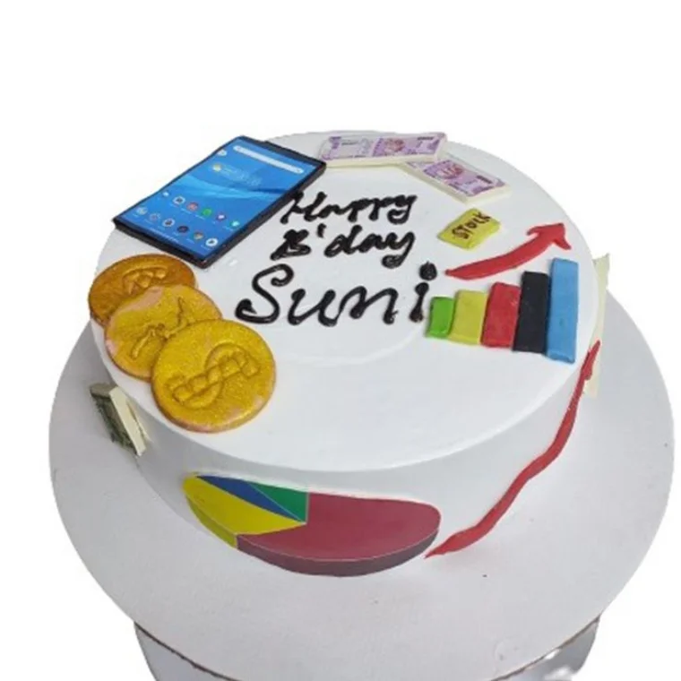 Stock Market theme cake