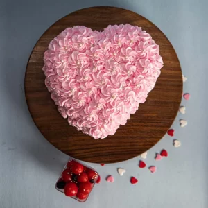 Strawberry Heart Cake