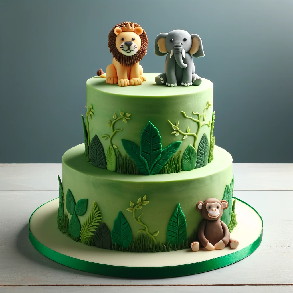 Jungle Theme Cake