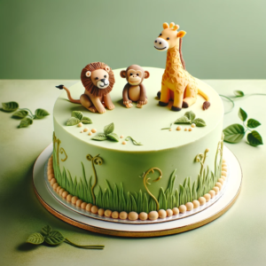 Jungle Party Theme Cake