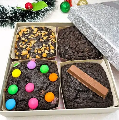 Brownie Box For Christmas Festival