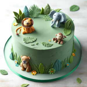 Cute Animal Theme Cake