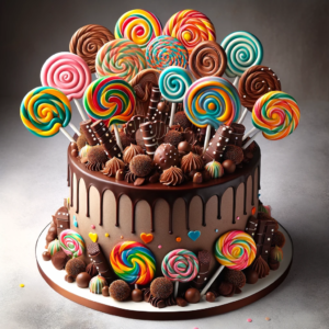 Lollipop Candy Cake
