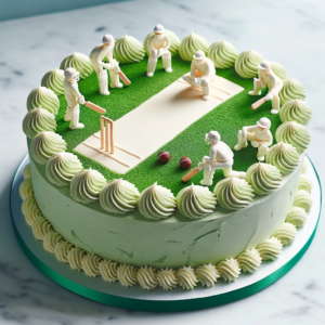 Cricket Theme Cake At Cravoury